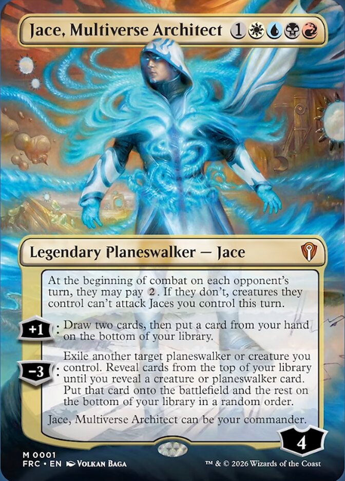 Jace, Multiverse Architect, o comandante principal do deck Multiverse Reforged