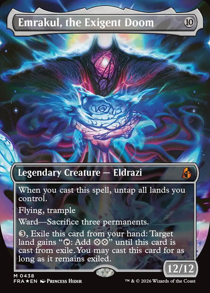 Emrakul, the Exigent Doom in an alternate Reality Fracture printing