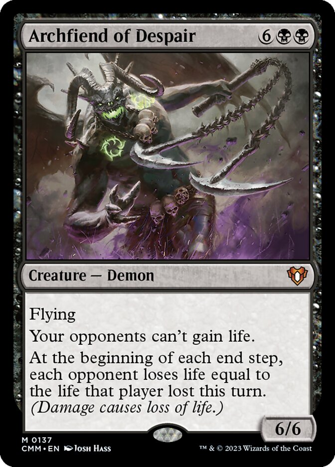 Archfiend of Despair, a reimpressão de maior preço do deck