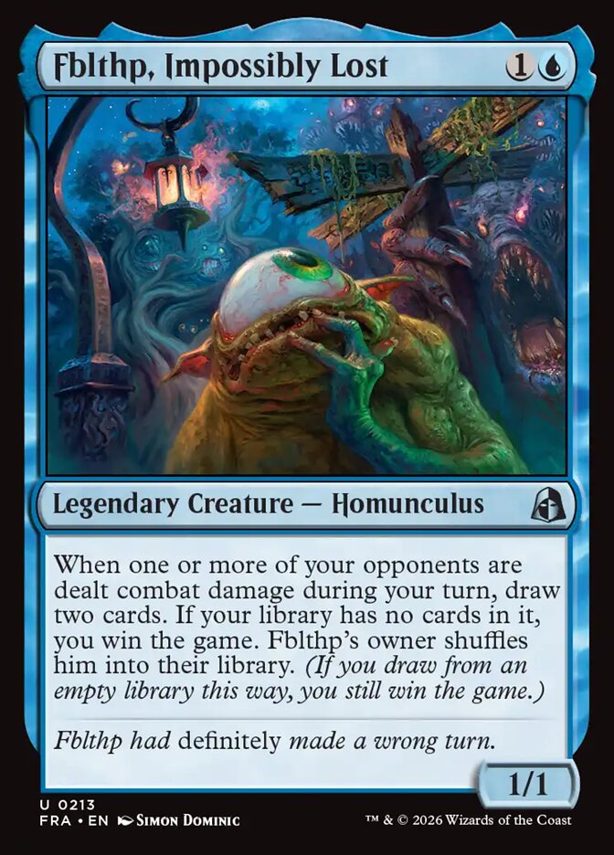 Fblthp, Impossibly Lost, the blue version of the character in Reality Fracture