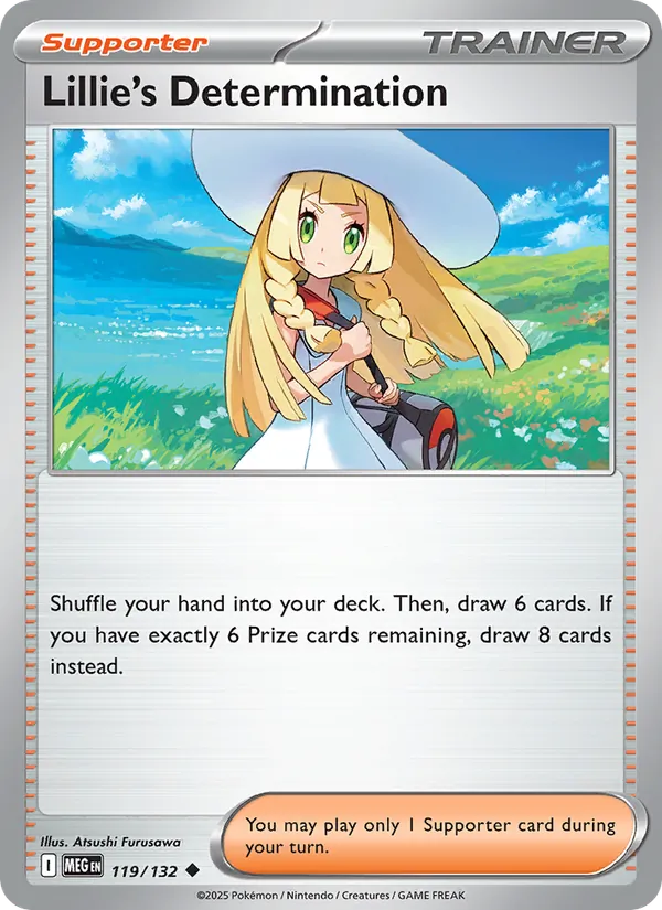 Carta Lillie's Determination, de la expansión Mega Evolution