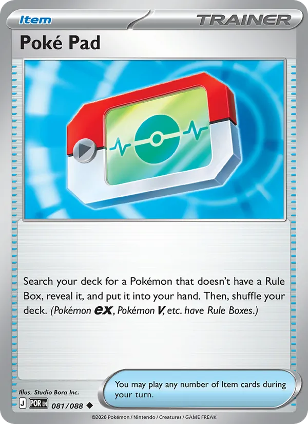 Carta Poké Pad, de la expansión Perfect Order
