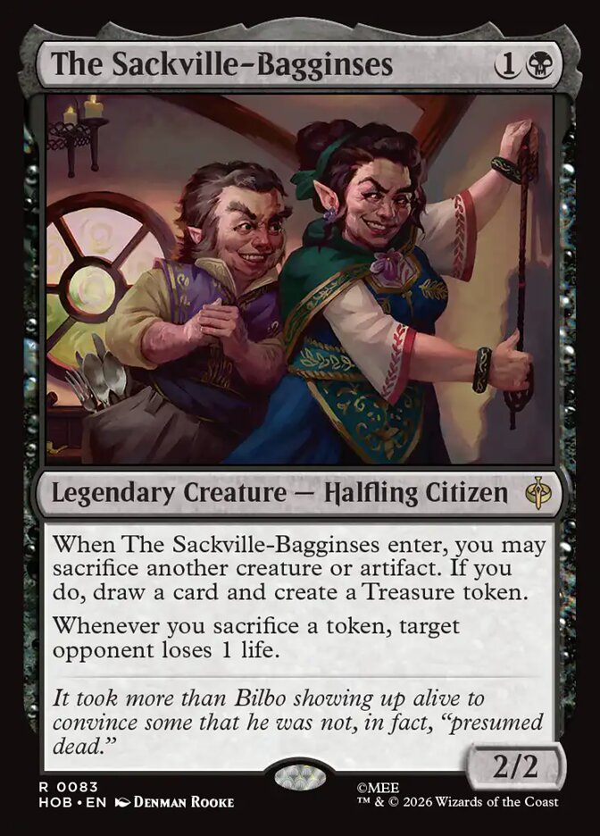 The Sackville-Bagginses card, from The Hobbit set