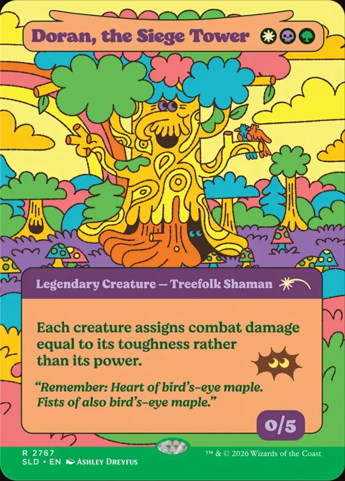 Carta Doran, the Siege Tower del drop Peace, Love, & Treefolk