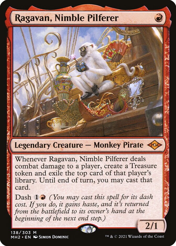 Ragavan, Nimble Pilferer card from Modern Horizons 2